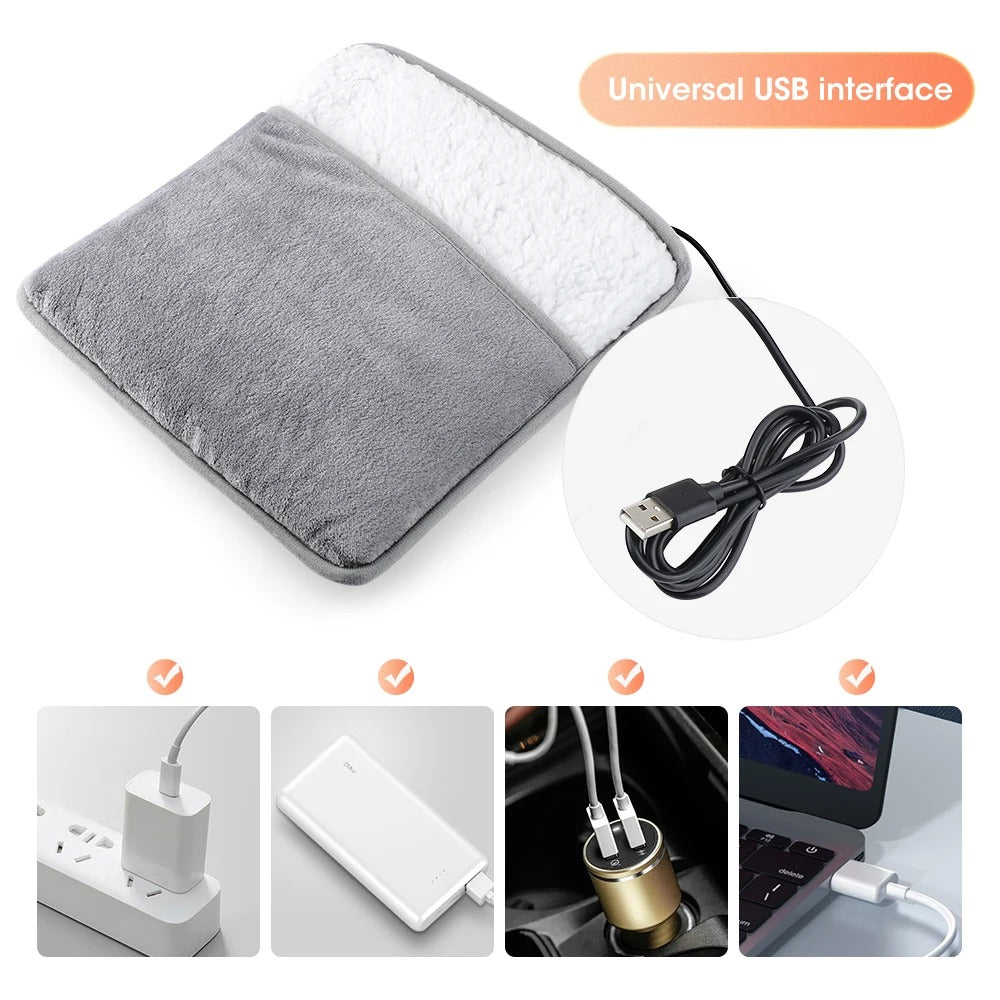 Plush USB Electric Foot Warmer